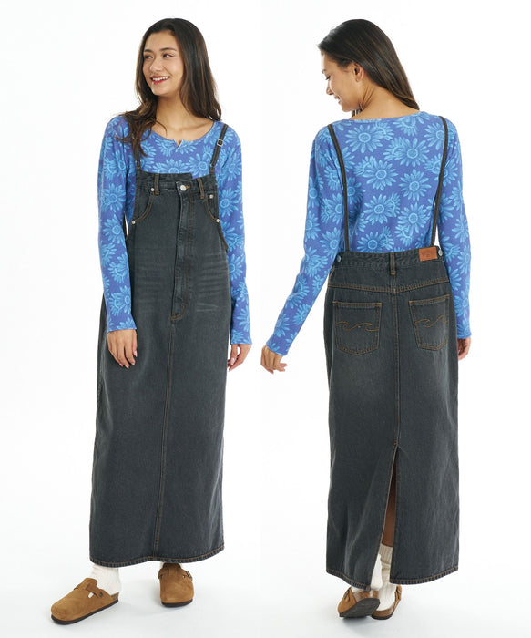 BILLABONG ウィメンズ DENIM JUMPER SKIRT スカート 【BEACH LOVER JEANS】【2026年秋冬モデル】