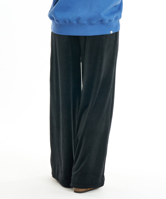 BILLABONG ウィメンズ CUT VELOR WIDE LONG PANTS ロングパンツ 【2026年秋冬モデル】 BLK / M