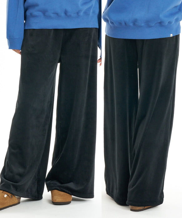 BILLABONG ウィメンズ CUT ベロア WIDE LONG PANTS ロングパンツ 【2026年秋冬モデル】