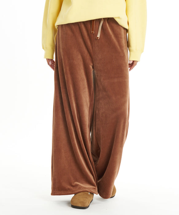 BILLABONG ウィメンズ CUT VELOR WIDE LONG PANTS ロングパンツ 【2026年秋冬モデル】 BRST / M