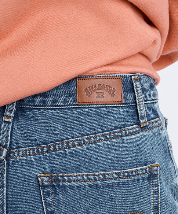 BILLABONG ウィメンズ WIDE BUGGY DENIM デニムパンツ 【2026年秋冬モデル】 BLU / M