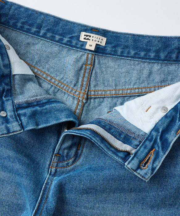 BILLABONG ウィメンズ WIDE BUGGY DENIM デニムパンツ 【2026年秋冬モデル】 BLU / M