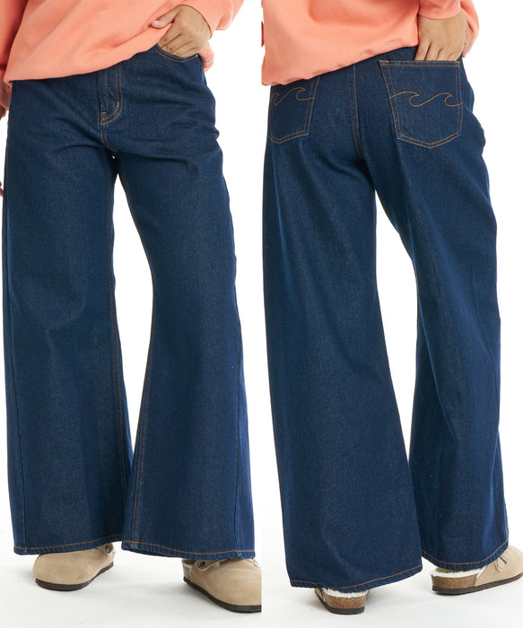 BILLABONG ウィメンズ WIDE BUGGY DENIM デニムパンツ 【BEACH LOVER JEANS】【2026年秋冬モデル】