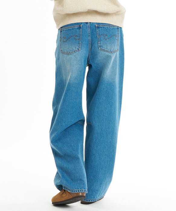 BILLABONG ウィメンズ BARREL LEGS DENIM デニムパンツ 【2026年秋冬モデル】 BLU / M