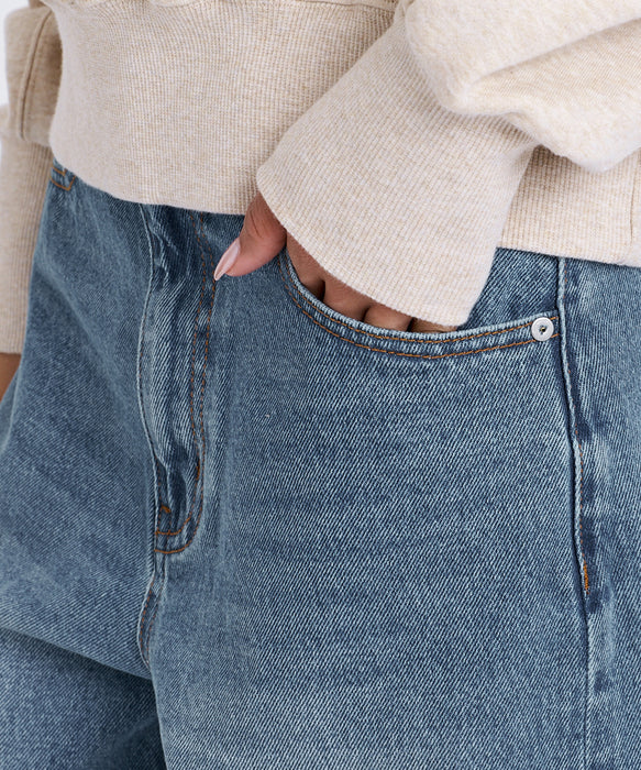 BILLABONG ウィメンズ BARREL LEGS DENIM デニムパンツ 【2026年秋冬モデル】 BLU / M