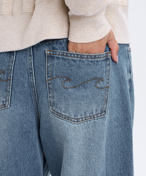 BILLABONG ウィメンズ BARREL LEGS DENIM デニムパンツ 【2026年秋冬モデル】 BLU / M