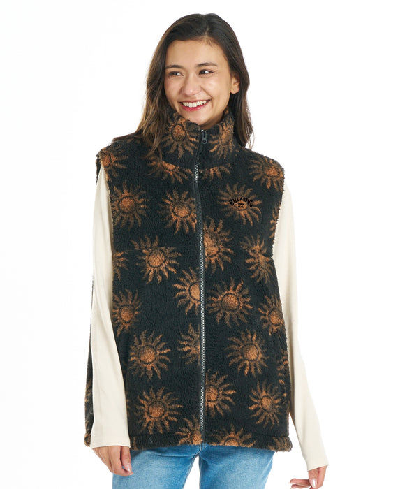 BILLABONG ウィメンズ FUR BOA VEST ベスト 【2026年秋冬モデル】 BSD / M