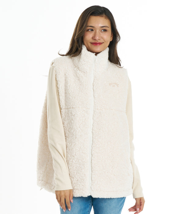 BILLABONG ウィメンズ FUR BOA VEST ベスト 【2026年秋冬モデル】 WCP / M