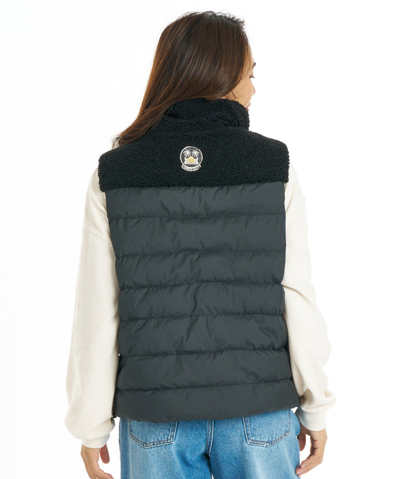BILLABONG ウィメンズ SURFCAMP BOA & PUFF VEST ベスト 【2026年秋冬モデル】 BLK / M