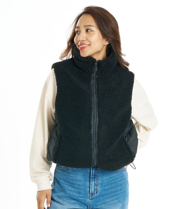 BILLABONG ウィメンズ SURFCAMP BOA & PUFF VEST ベスト 【2026年秋冬モデル】 BLK / M