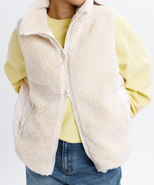 BILLABONG ウィメンズ SURFCAMP BOA & PUFF VEST ベスト 【2026年秋冬モデル】 WCP / M
