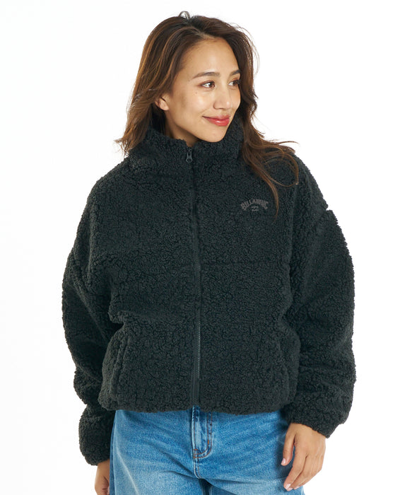 BILLABONG ウィメンズ FUR BOA STAND JACKET ジャケット 【2026年秋冬モデル】 BLK / L