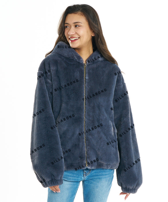 BILLABONG ウィメンズ FUR LOGO JACKET ジャケット 【2026年秋冬モデル】 BLK / L