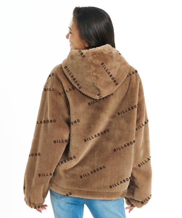BILLABONG ウィメンズ FUR LOGO JACKET ジャケット 【2026年秋冬モデル】 BRN / L
