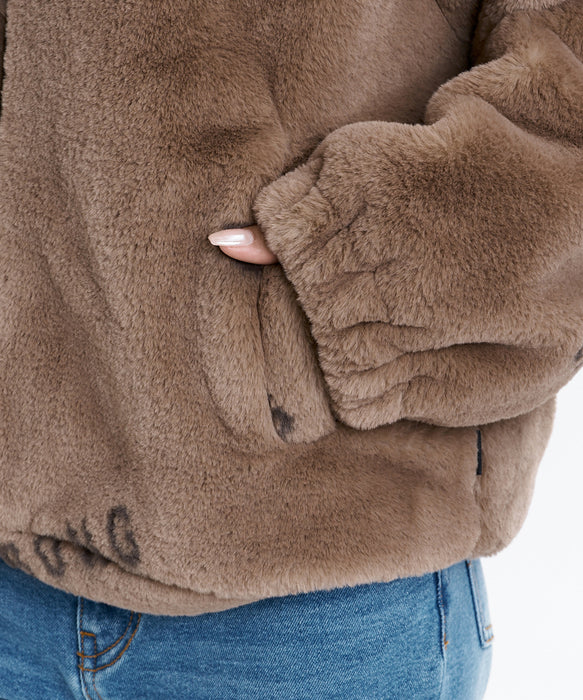BILLABONG ウィメンズ FUR LOGO JACKET ジャケット 【2026年秋冬モデル】 BRN / L