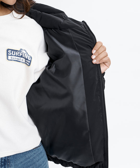 BILLABONG ウィメンズ VOLUME NECK PUFF JK ジャケット 【2026年秋冬モデル】 BLK / L