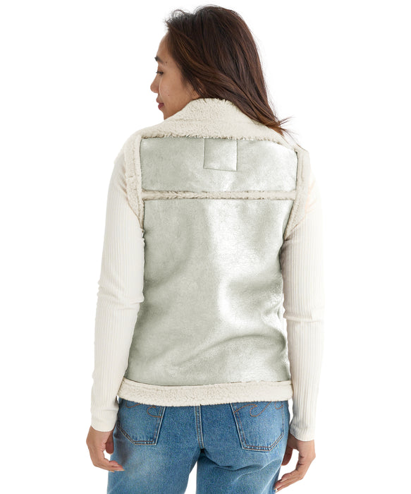 BILLABONG ウィメンズ RIDERS　MOUTON VEST ベスト 【2026年秋冬モデル】 WHT / M
