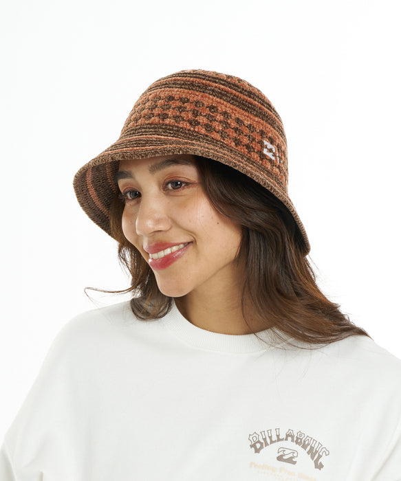 BILLABONG ウィメンズ MOSAIC  HAT ハット 【2026年秋冬モデル】 DBR / F