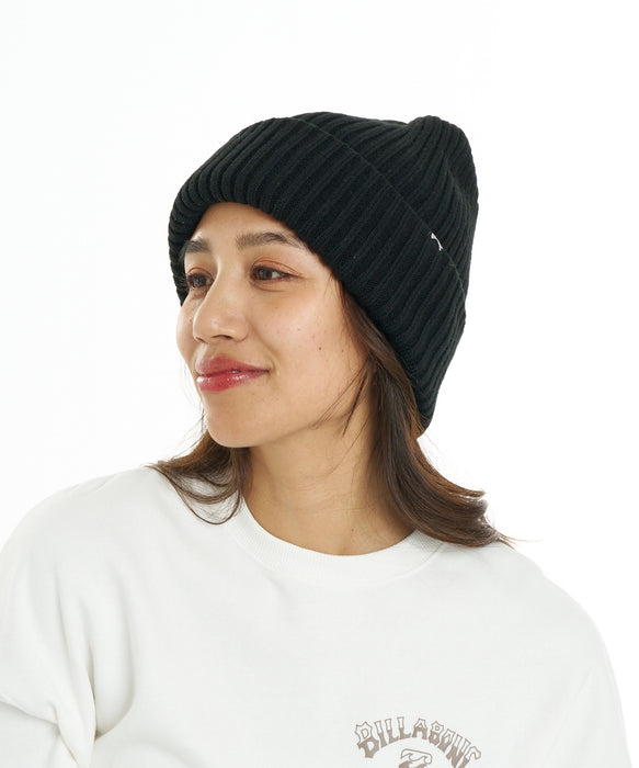 BILLABONG ウィメンズ DOUBLE VOLUME BEANIE ビーニー 【2026年秋冬モデル】 BLK / F
