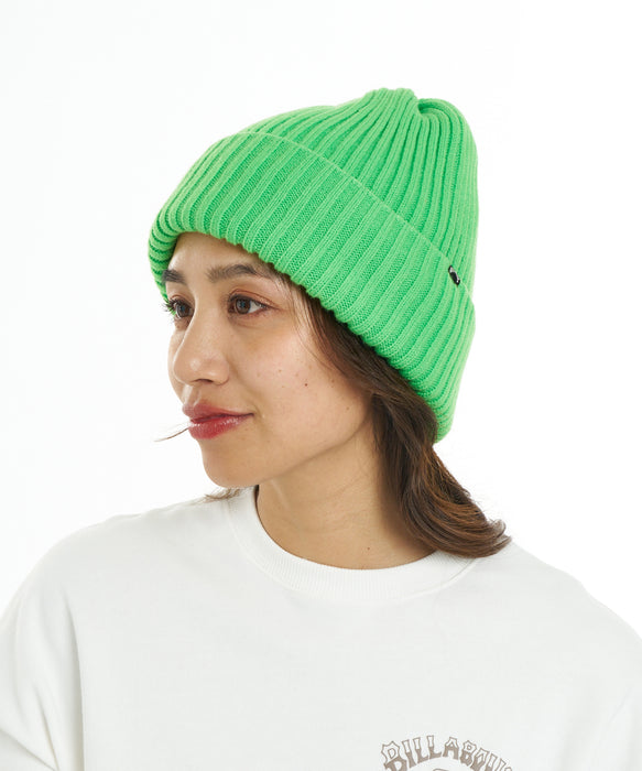 BILLABONG ウィメンズ DOUBLE VOLUME BEANIE ビーニー 【2026年秋冬モデル】 GRN / F