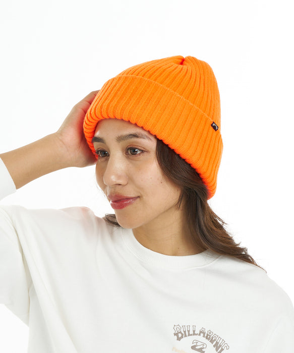 BILLABONG ウィメンズ DOUBLE VOLUME BEANIE ビーニー 【2026年秋冬モデル】 ORG / F