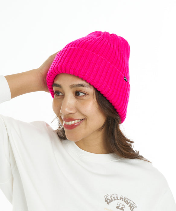 BILLABONG ウィメンズ DOUBLE VOLUME BEANIE ビーニー 【2026年秋冬モデル】 PNK / F