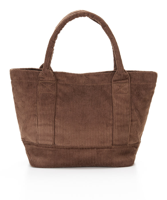 BILLABONG ウィメンズ CORDUROY MINI TOTE BAG トートバッグ 【2026年秋冬モデル】 BRN / F