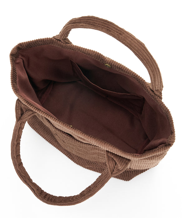 BILLABONG ウィメンズ CORDUROY MINI TOTE BAG トートバッグ 【2026年秋冬モデル】 BRN / F