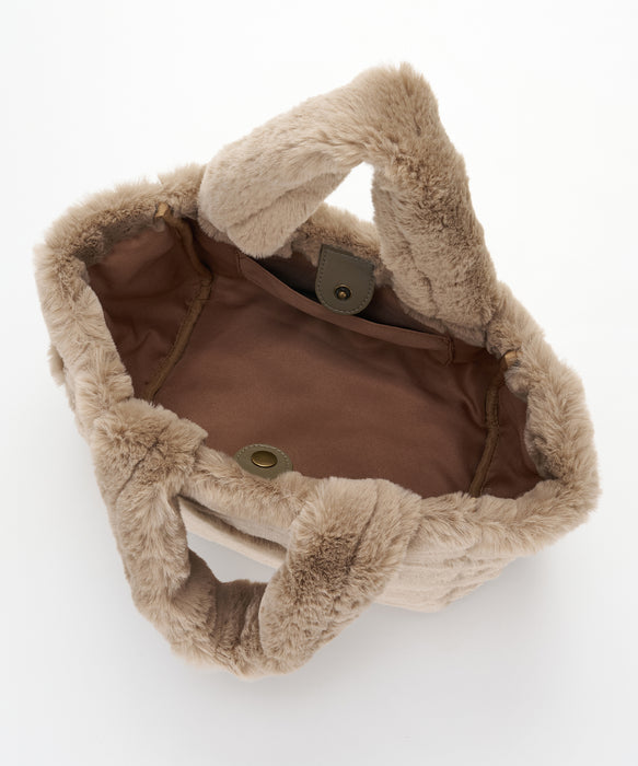 BILLABONG ウィメンズ FUR MINI TOTE BAG トートバッグ 【2026年秋冬モデル】 BEG / F