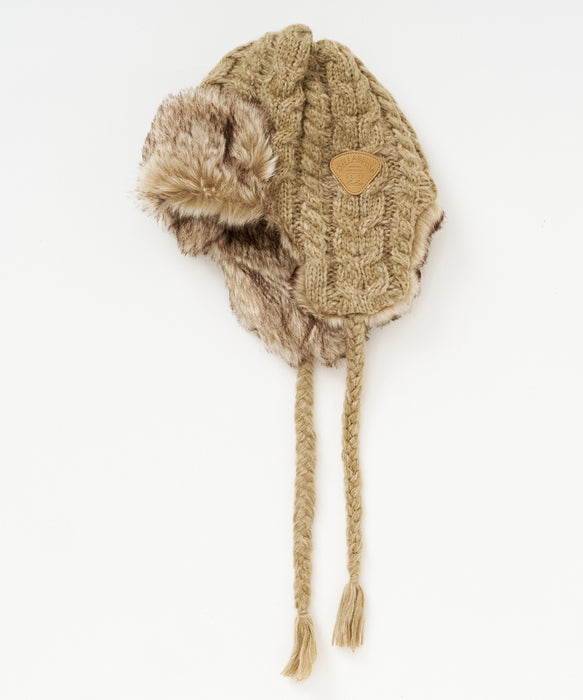 BILLABONG ウィメンズ CABLE WOOL BLEND BEANIE FUR ビーニー 【2026年秋冬モデル】