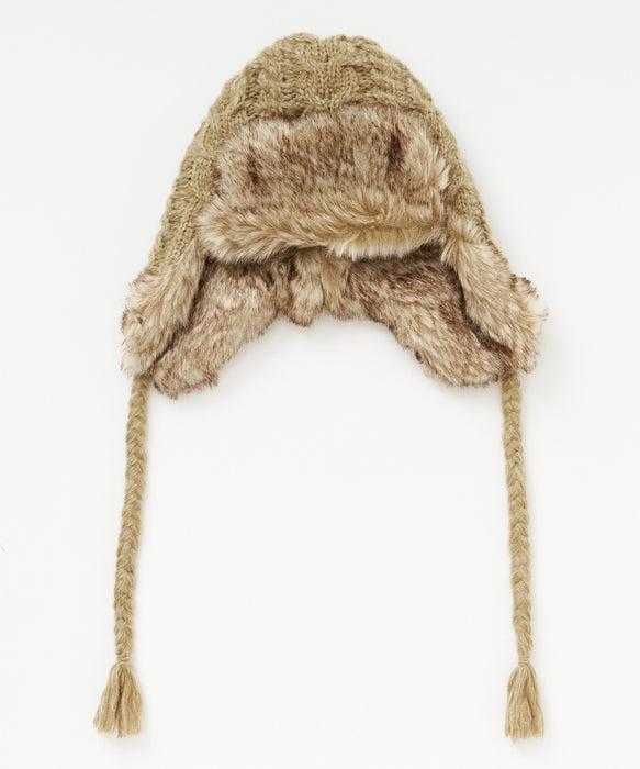 BILLABONG ウィメンズ CABLE WOOL BLEND BEANIE FUR ビーニー 【2026年秋冬モデル】