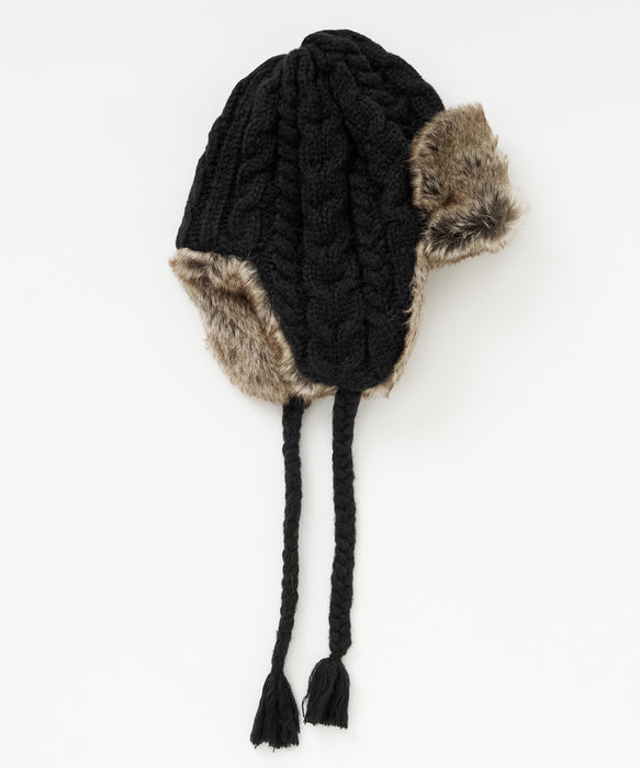 BILLABONG ウィメンズ CABLE WOOL BLEND BEANIE FUR ビーニー 【2026年秋冬モデル】
