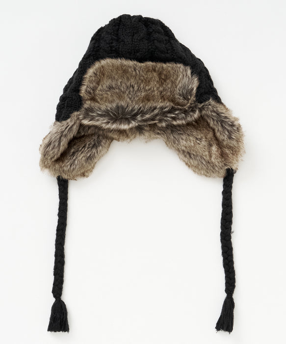 BILLABONG ウィメンズ CABLE WOOL BLEND BEANIE FUR ビーニー 【2026年秋冬モデル】