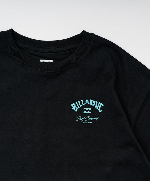 BILLABONG キッズ（ガールズ） SQUARE LOGO LOOSE CROPED Tシャツ 【2026年春夏モデル】