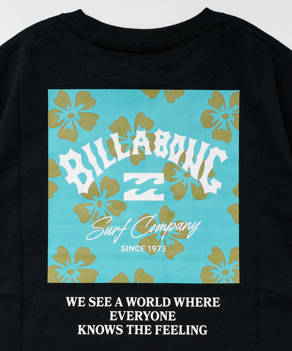 BILLABONG キッズ（ガールズ） SQUARE LOGO LOOSE CROPED Tシャツ 【2026年春夏モデル】