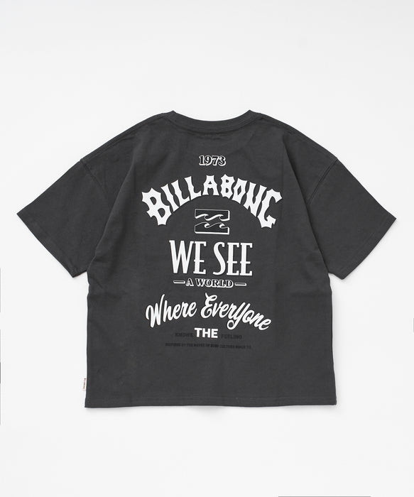 BILLABONG キッズ（ガールズ） MESSAGE ARCH LOOSE M Tシャツ 【2026年春夏モデル】