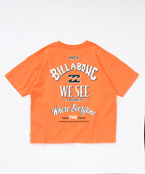 BILLABONG キッズ（ガールズ） MESSAGE ARCH LOOSE M Tシャツ 【2026年春夏モデル】
