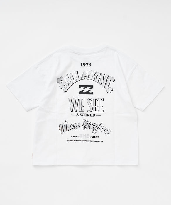 BILLABONG キッズ（ガールズ） MESSAGE ARCH LOOSE M Tシャツ 【2026年春夏モデル】
