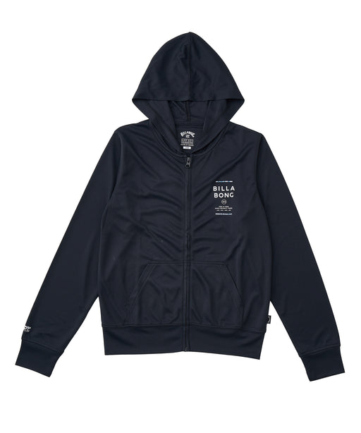BILLABONG キッズ RASH ZIP HOOD ジップラッシュガード 【2026年春夏モデル】 BLK / 150