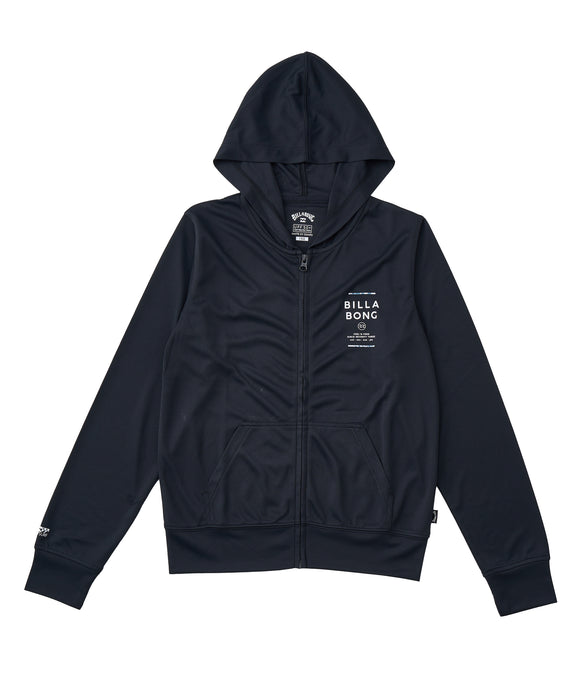 BILLABONG キッズ RASH ZIP HOOD ジップラッシュガード 【2026年春夏モデル】 BLK / 150