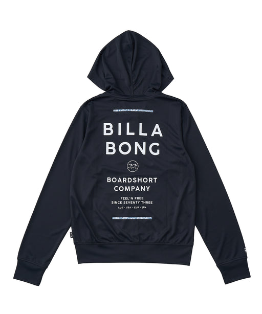 BILLABONG キッズ RASH ZIP HOOD ジップラッシュガード 【2026年春夏モデル】 BLK / 150