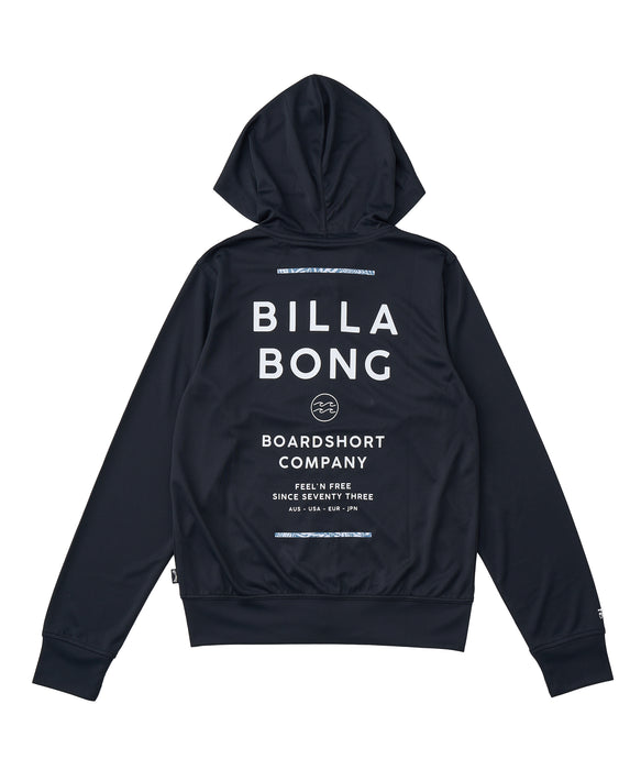 BILLABONG キッズ RASH ZIP HOOD ジップラッシュガード 【2026年春夏モデル】 BLK / 150