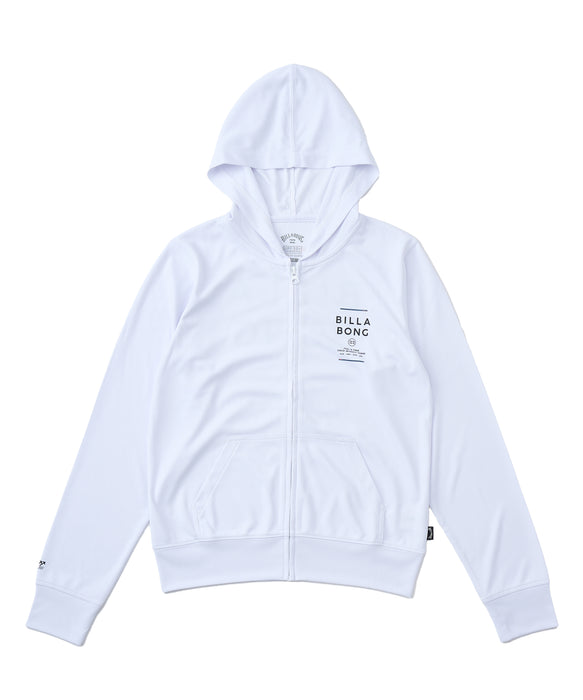 BILLABONG キッズ RASH ZIP HOOD ジップラッシュガード 【2026年春夏モデル】 WHT / 150