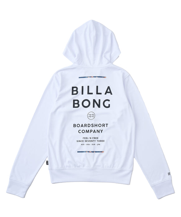 BILLABONG キッズ RASH ZIP HOOD ジップラッシュガード 【2026年春夏モデル】 WHT / 150