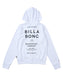 BILLABONG キッズ RASH ZIP HOOD ジップラッシュガード 【2026年春夏モデル】 WHT / 150