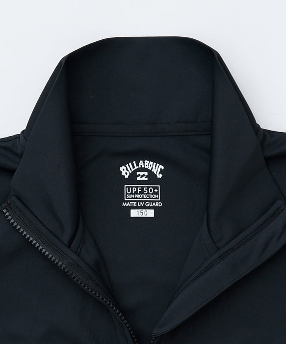 BILLABONG キッズ RASH ZIP THRU ジップラッシュガード 【2026年春夏モデル】 BLK / 150