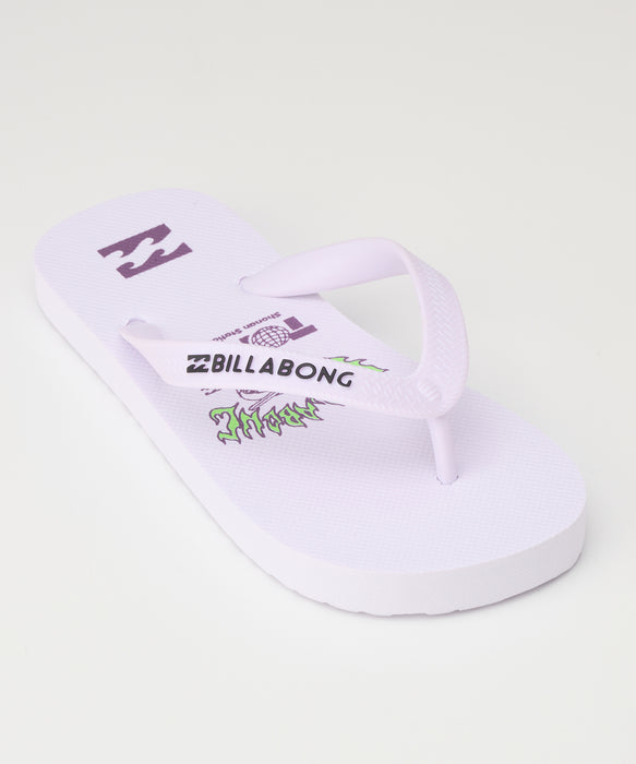 BILLABONG キッズ DESTINATION THONGS ビーチサンダル 【2026年春夏モデル】 WHT / 22CM