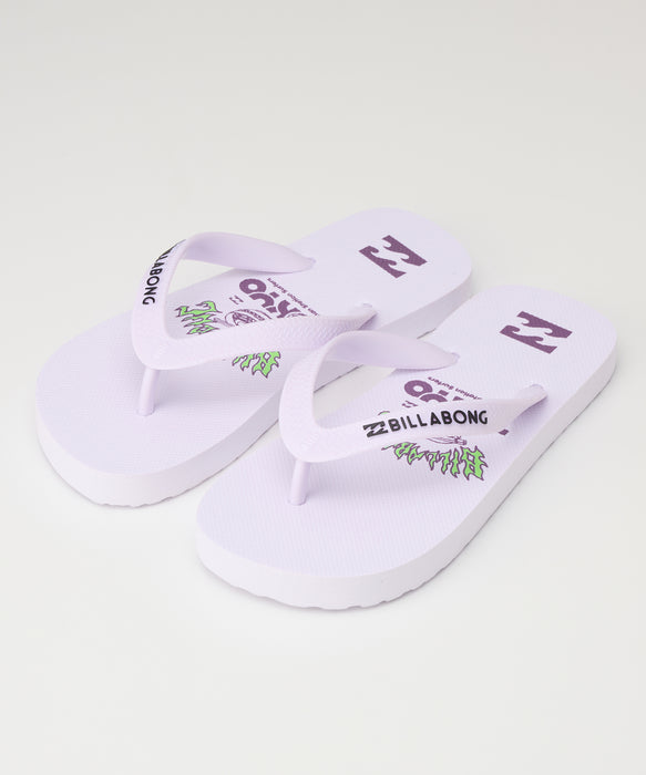 BILLABONG キッズ DESTINATION THONGS ビーチサンダル 【2026年春夏モデル】 WHT / 22CM