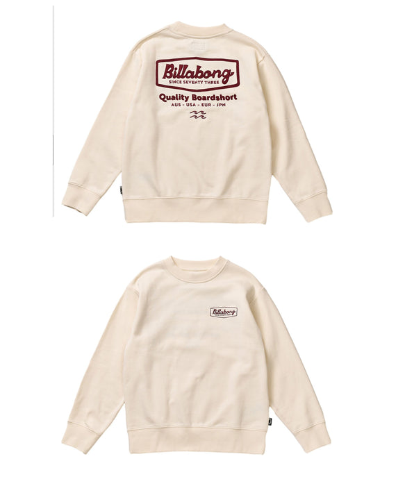 BILLABONG キッズ ROAD SIGN トレーナー 【2026年秋冬モデル】