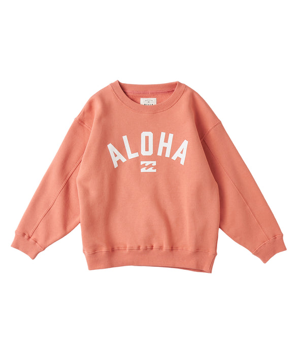BILLABONG キッズ GIRLS MONO ALOHA KENDAL CREW  トレーナー 【2026年秋冬モデル】 TRC1 / 150